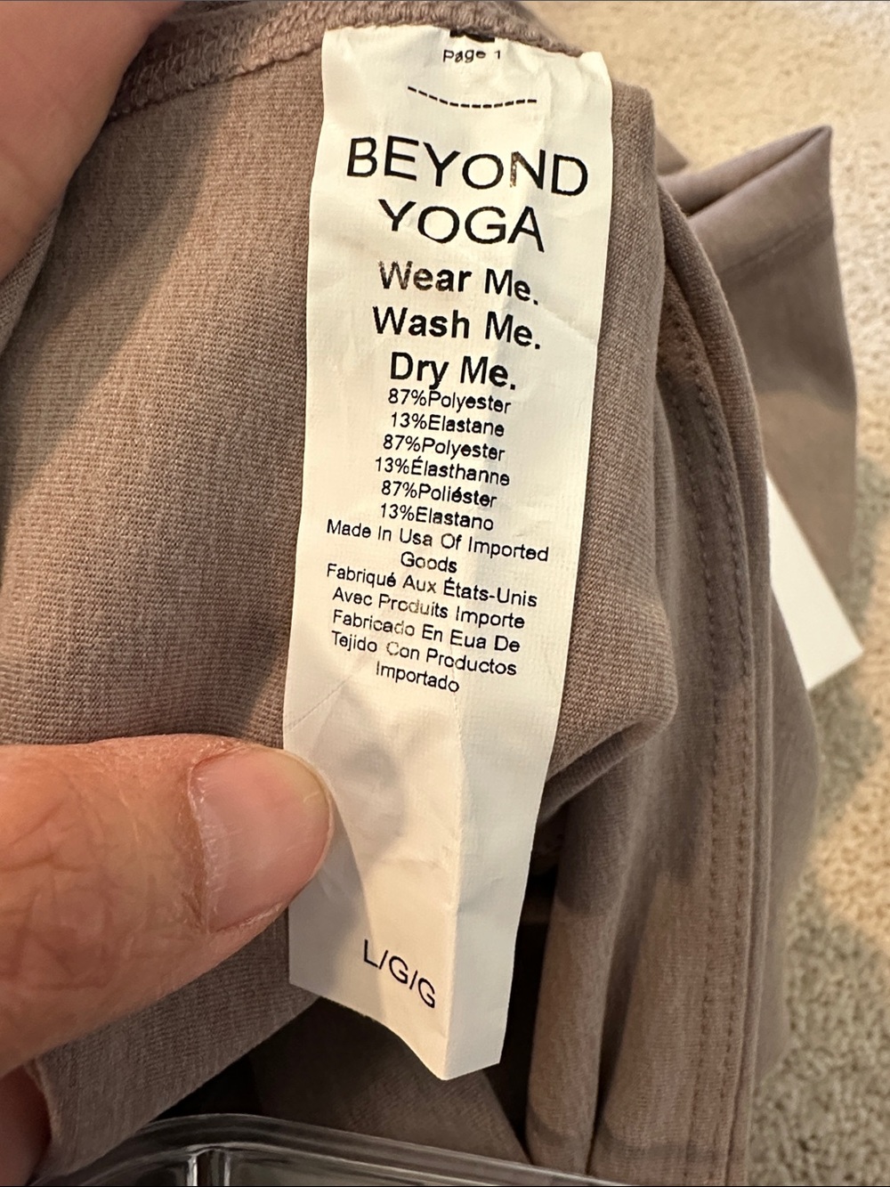 NWT Beyond Yoga spacedye retro crop pant - Picture 4 of 4